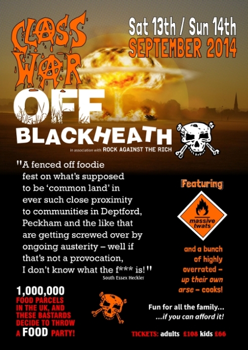 class war off blackheath poster